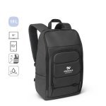 TOULON. Rucsac pentru laptop fabricat din poliester reciclat 600D de &icirc;naltă densitate, cu finisaj rezistent la apă și căptușeală 16"