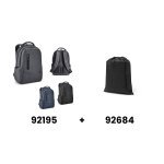 RE-BOSTON. Zaino per laptop in nylon riciclato 2Tone resistente all'acqua con scomparto 210D