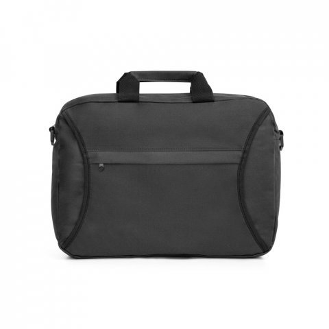 SEOUL. 600D polyester kongressmappe - Svart