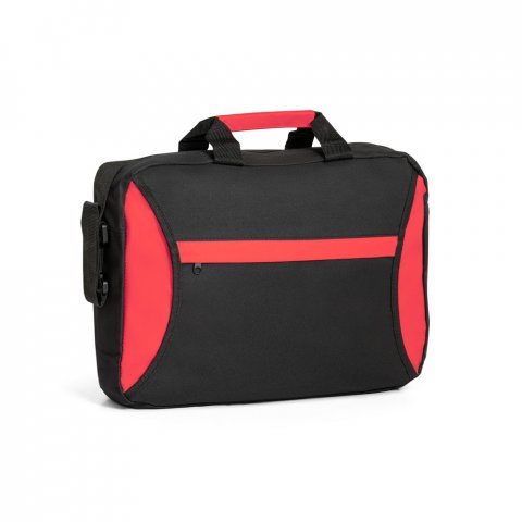 SEOUL. 600D polyester kongressmappe - R&oslash;d