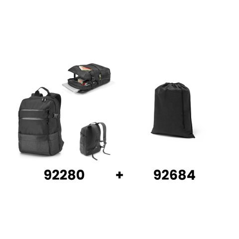ZIPPERS BPACK. laptop rygs&aelig;k 15,6" i 300D polyester og 840D jacquard