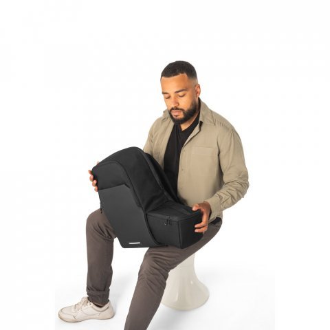 BELFAST. 2-u-1 ranac sa termo torbom koji se može koristiti zajedno ili odvojeno - Crna