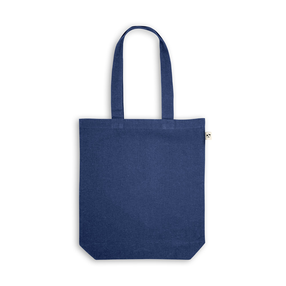 MERIDA. Borsa (220 g/m²) in cotone (50%), cotone riciclato (30%) e poliestere (20% rPET)