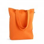MERIDA. V&auml;ska (220 g/ m&sup2;) i bomull (50%), &aring;tervunnen bomull (30%) och polyester (20% rPET) - Orange