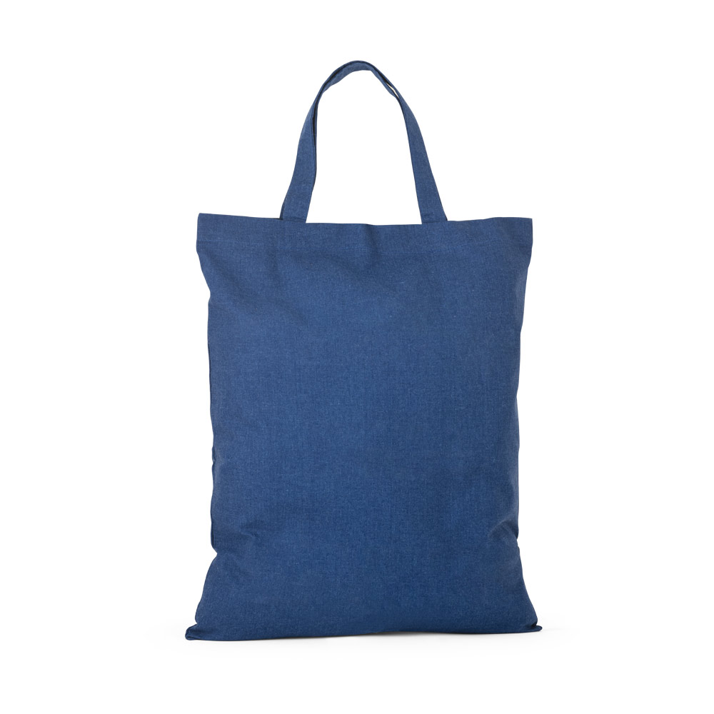 SIENA. Borsa pieghevole in cotone (50%), cotone riciclato (30%) e poliestere (20% rPET) (140 g/m²)