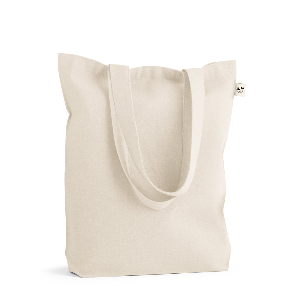GIRONA. Borsa in cotone (50%), cotone riciclato (30%) e poliestere (20% rPET) (220 g/m²)