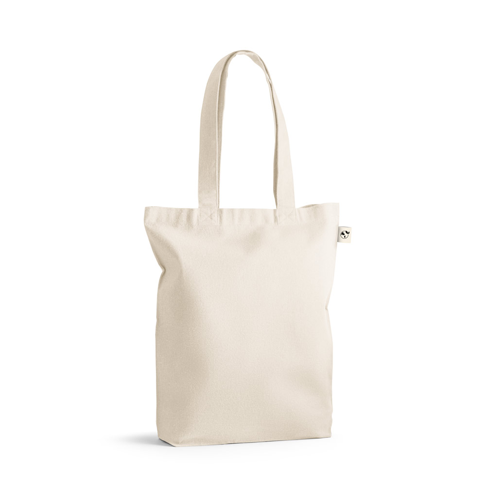 GIRONA. Borsa in cotone (50%), cotone riciclato (30%) e poliestere (20% rPET) (220 g/m²)