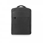 COVENTRY. Potpuno postavljen ranac za laptop od 300D recikliranog poliestera visoke gustine i postavom od 210D recikliranog poliestera 15.6" - Tamno siva