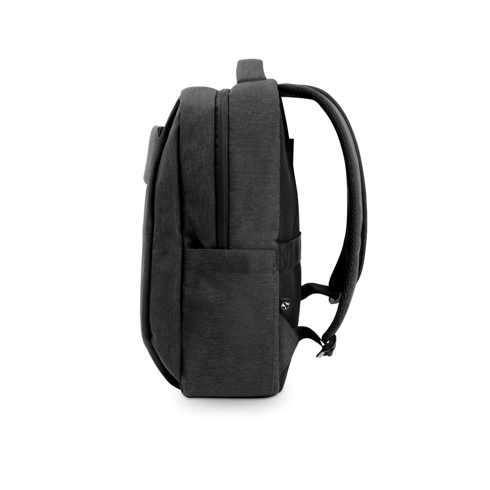 COVENTRY. Zaino porta laptop completamente imbottito in poliestere riciclato ad alta densità 300D e fodera in poliestere riciclato 210D 15.6'
