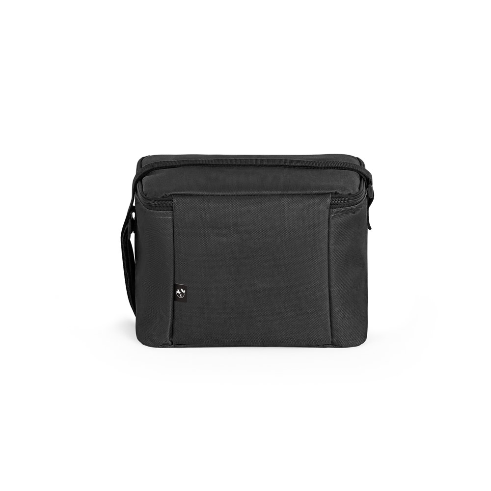 CANCUN. Borsa termica in poliestere riciclato 600D con cinghia regolabile 7 L