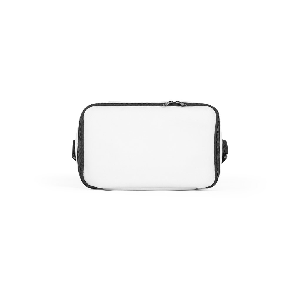 CANCUN. Borsa termica in poliestere riciclato 600D con cinghia regolabile 7 L