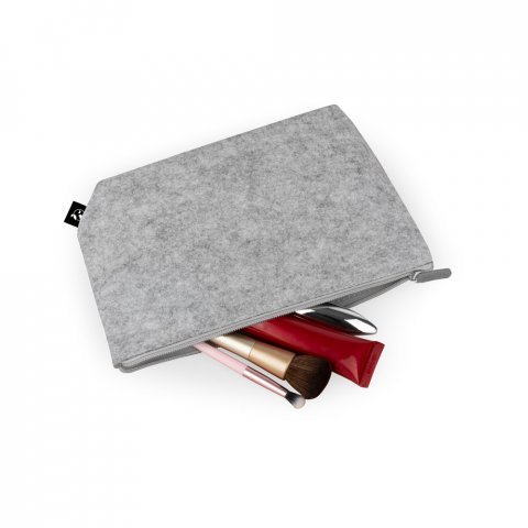 MALLORCA. Bolsa multiusos de fieltro reciclado (100% rPET) - Gris claro