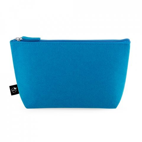 MALLORCA. Bolsa multiusos de fieltro reciclado (100% rPET) - Azul claro