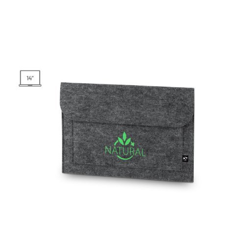 FELPY SLEEVE. Laptopv&auml;ska i &aring;tervunnen filt (100% rPET)