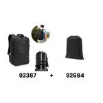 EDINBURGH BPACK. Rucksack im Milit&auml;rstil aus 600D HD recyceltem Polyester und Innenfutter aus 210D recyceltem Polyester 17,3&ldquo;