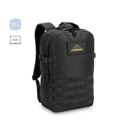 EDINBURGH BPACK. Ryggs&auml;ck i milit&auml;rstil i 600D, &aring;tervunnen polyester med h&ouml;g densitet och foder i 210D &aring;tervunnen polyester 17,3'