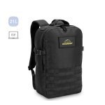 EDINBURGH BPACK. Ryggs&auml;ck i milit&auml;rstil i 600D, &aring;tervunnen polyester med h&ouml;g densitet och foder i 210D &aring;tervunnen polyester 17,3'
