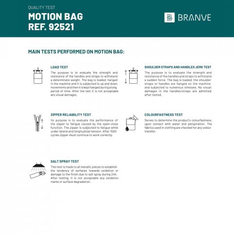 Motion Bag. Чанта за пътуване, изработена от 600D катионен полиестер и PU материал