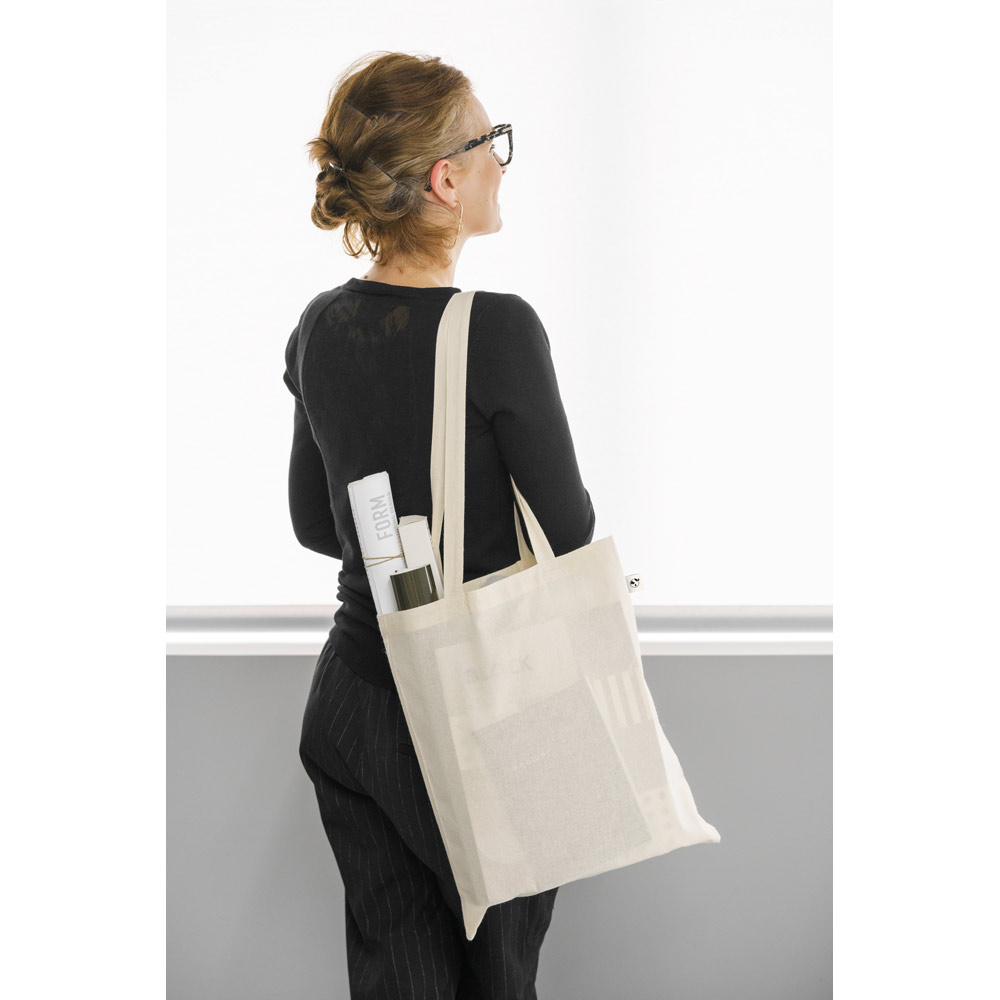 LEON. Borsa in 100% cotone biologico (140 g/m²)