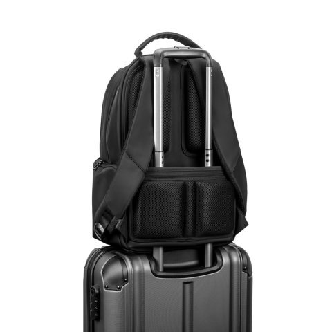 BOSTON SOLID. Laptoprygs&aelig;k (17") i 150D nylon med 2 polstrede rum - Sort