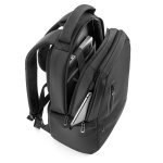 BOSTON SOLID. Laptoprygs&aelig;k (17") i 150D nylon med 2 polstrede rum - Sort