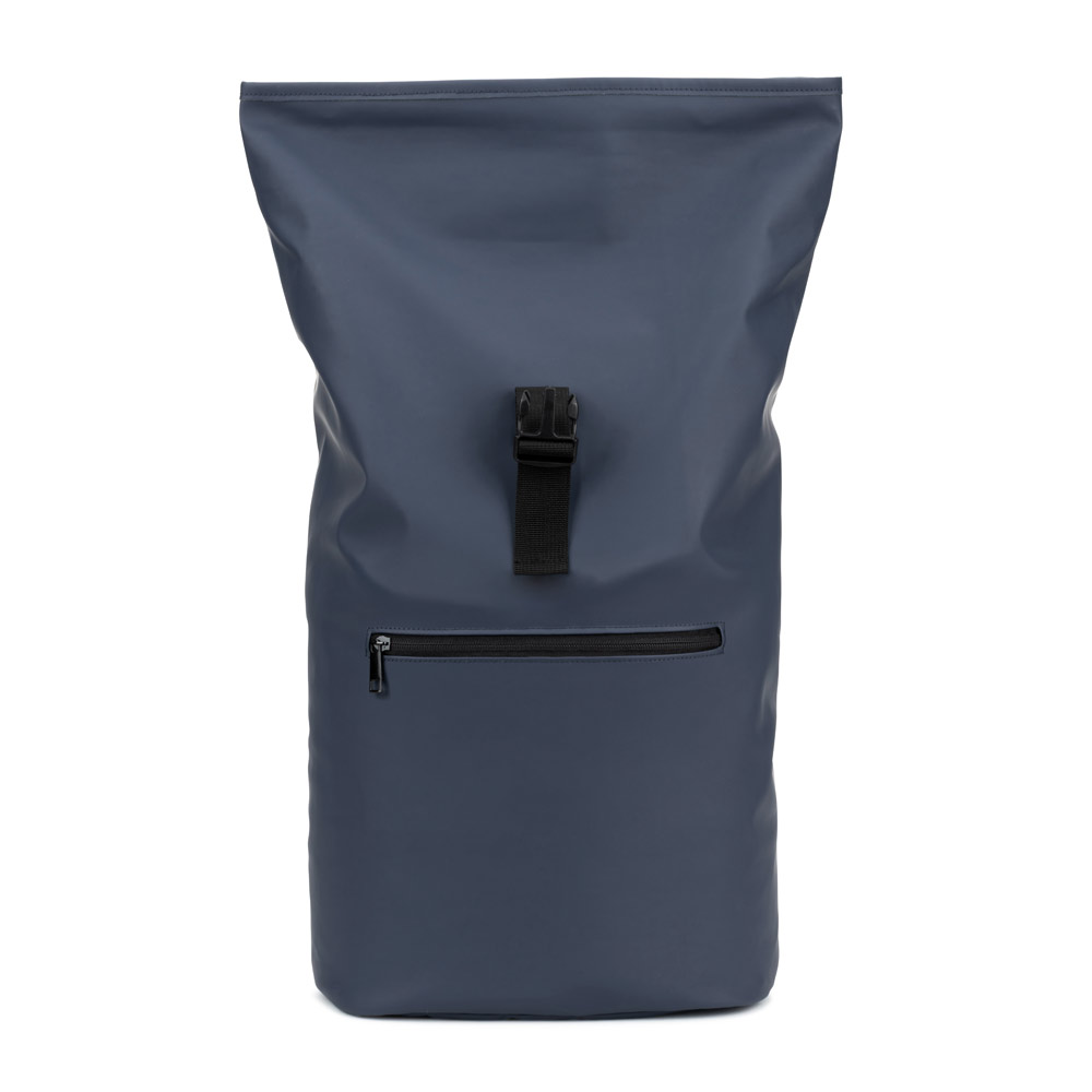 PORTLAND. Zaino “roll top” in PU con tasca per laptop da 16"