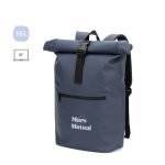 PORTLAND. PU-rygs&aelig;k med roll-top og en lomme til en 16" laptop