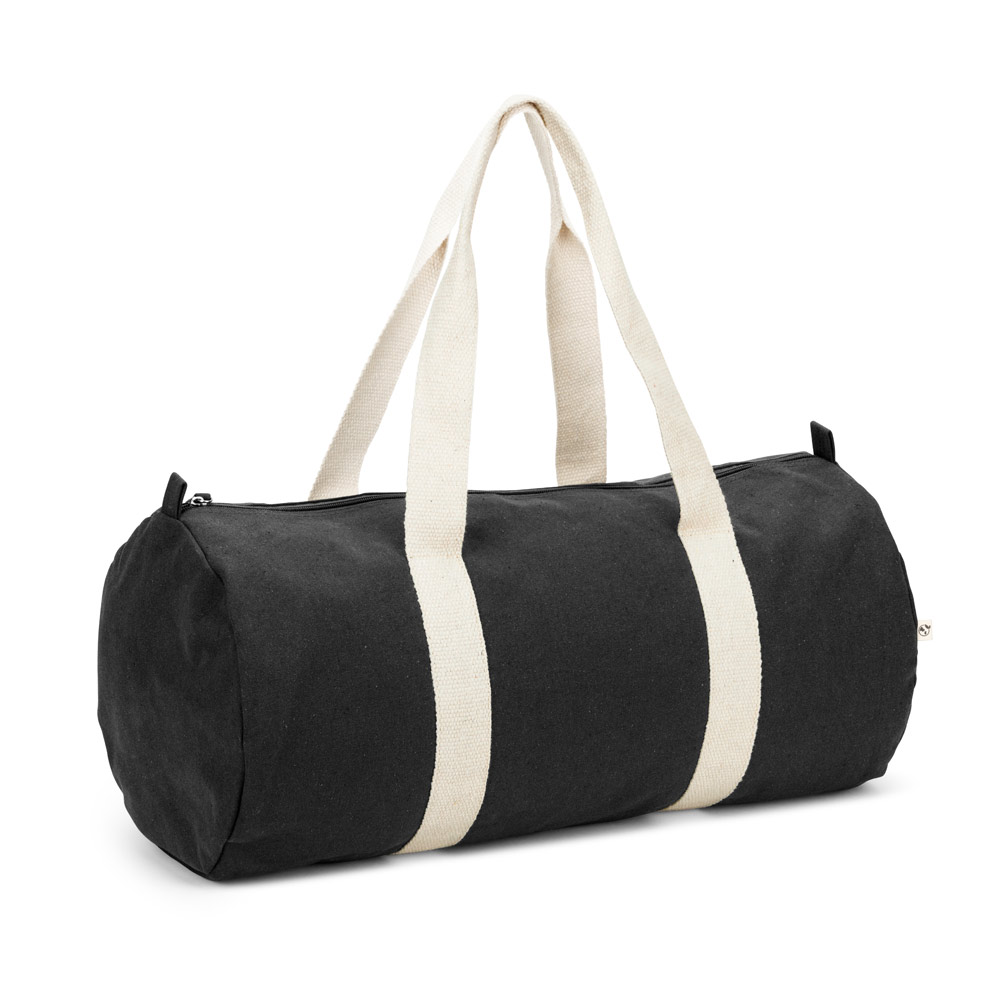 SAINT SPORT. Borsa sportiva in cotone riciclato e poliestere riciclato (380 g/m²)