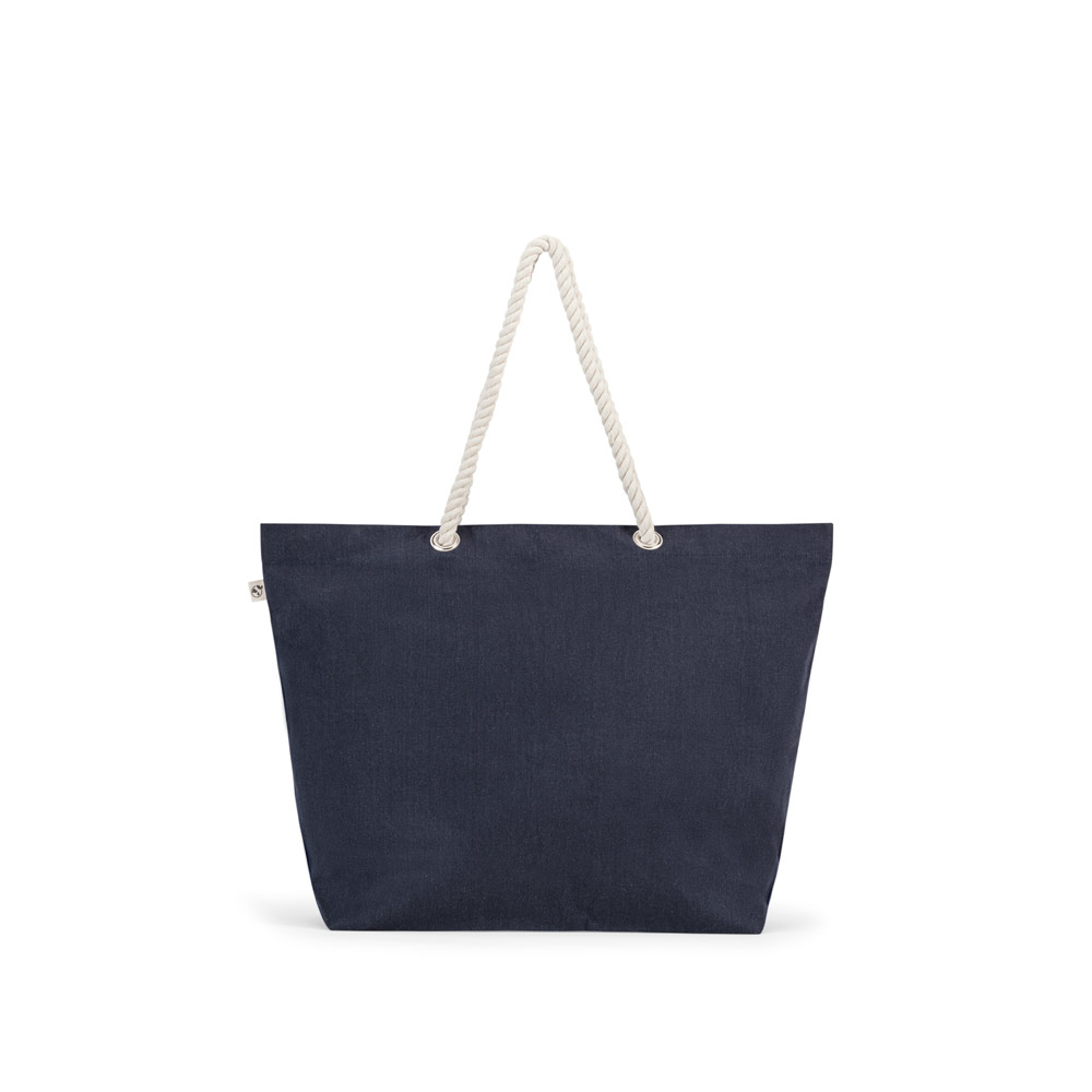 ATHENS. Borsa da spiaggia in cotone riciclato (70%) e poliestere riciclato (30%) (220 g/m²)