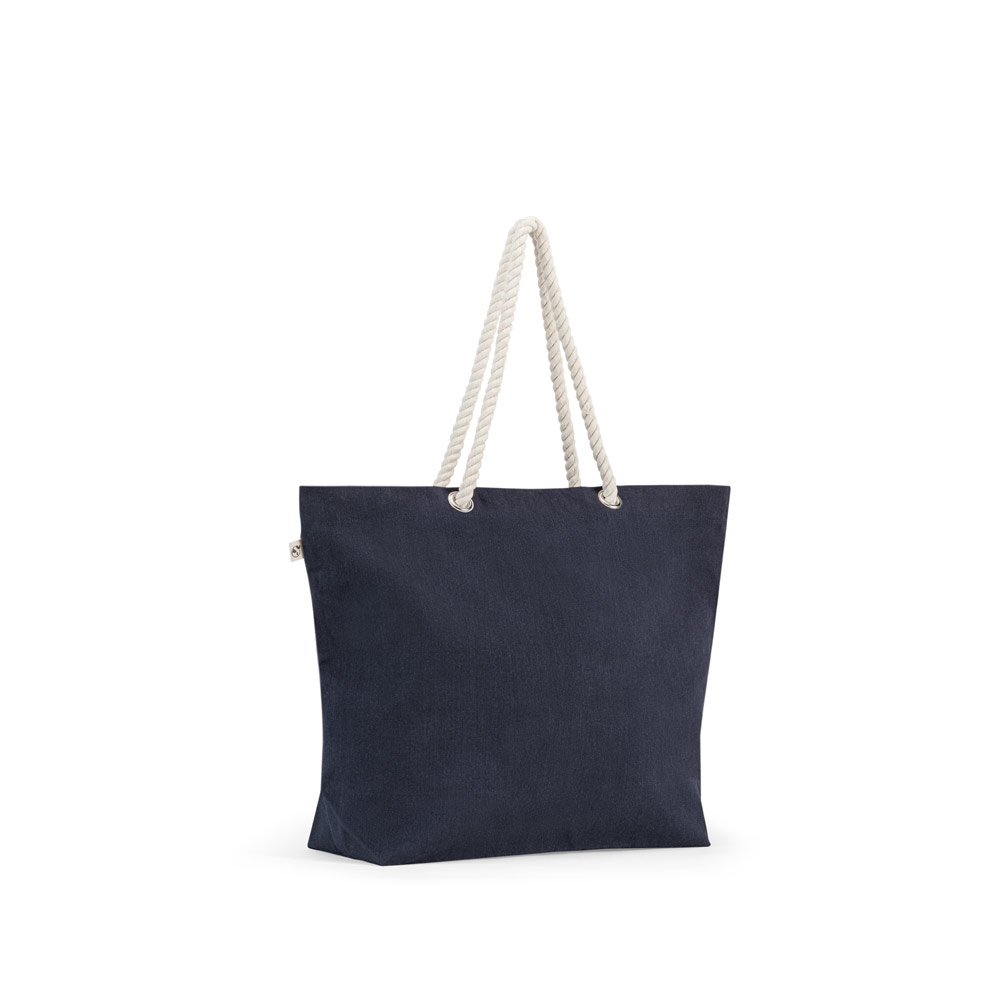 ATHENS. Borsa da spiaggia in cotone riciclato (70%) e poliestere riciclato (30%) (220 g/m²)