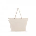 ATHENS. Плажна чанта от рециклиран памук (70%) и рециклиран полиестер (30%) (220 g/m&sup2;) - Лек естествен