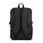 UDINE. Pаница с едно отделение с пълно отваряне, изработена от рециклиран полиестер 300D с висока плътност, 16 инча - черно