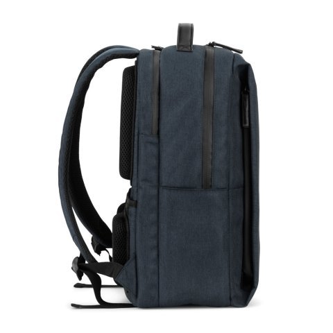 GLASGOW. Zaino per laptop (17") realizzato in poliestere riciclato 600D ad alta densit&agrave; (20 L) - Blu