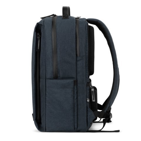GLASGOW. Zaino per laptop (17") realizzato in poliestere riciclato 600D ad alta densit&agrave; (20 L) - Blu