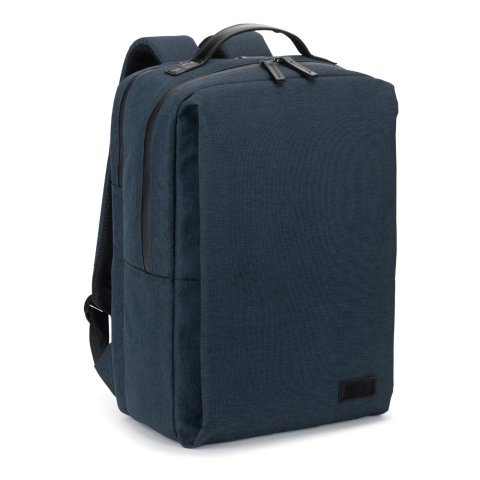 GLASGOW. Zaino per laptop (17") realizzato in poliestere riciclato 600D ad alta densit&agrave; (20 L) - Blu
