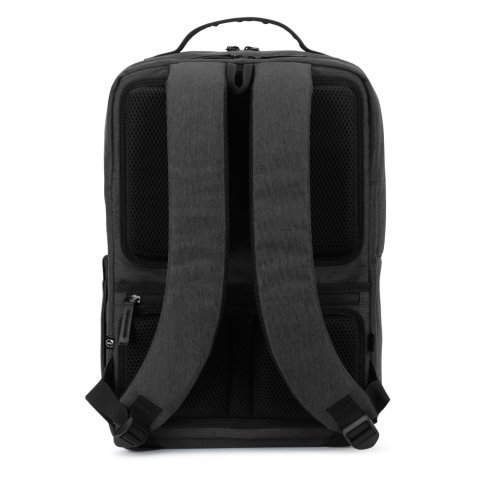 GLASGOW. Zaino per laptop (17") realizzato in poliestere riciclato 600D ad alta densit&agrave; (20 L) - Grigio scuro 