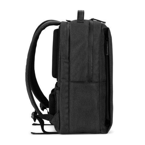 GLASGOW. Zaino per laptop (17") realizzato in poliestere riciclato 600D ad alta densit&agrave; (20 L) - Grigio scuro 
