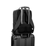 GLASGOW. Zaino per laptop (17") realizzato in poliestere riciclato 600D ad alta densit&agrave; (20 L) - Grigio scuro 