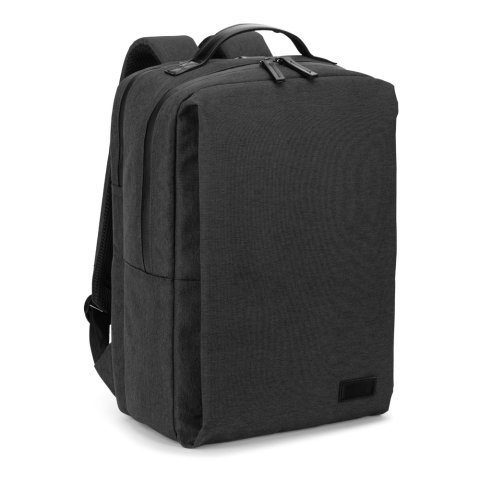 GLASGOW. Zaino per laptop (17") realizzato in poliestere riciclato 600D ad alta densit&agrave; (20 L) - Grigio scuro 