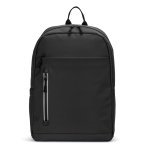 NOUMEA. Zaino per laptop (16") in PU, con cerniere resistenti all'acqua - Nero