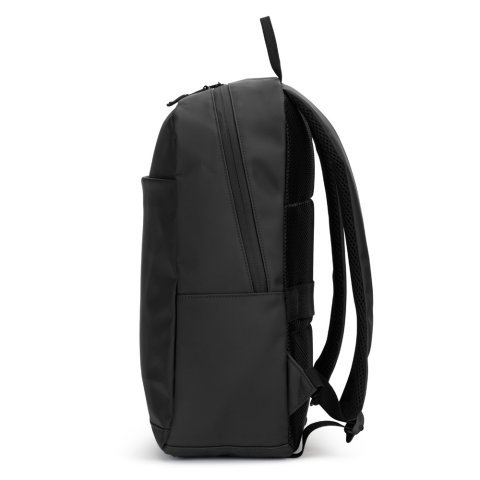 NOUMEA. Zaino per laptop (16") in PU, con cerniere resistenti all'acqua - Nero