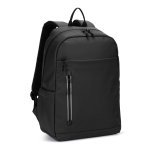 NOUMEA. Zaino per laptop (16") in PU, con cerniere resistenti all'acqua - Nero