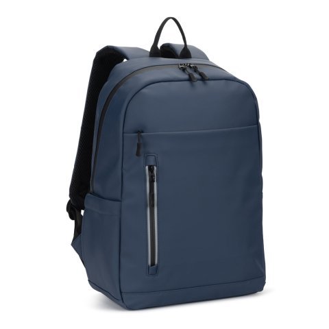 NOUMEA. Zaino per laptop (16") in PU, con cerniere resistenti all'acqua - Blu