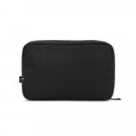 YANGON. Geantă organizator spațioasă pentru accesorii tehnice din twill cu strat hidrofug și poliester reciclat 600D - Negru