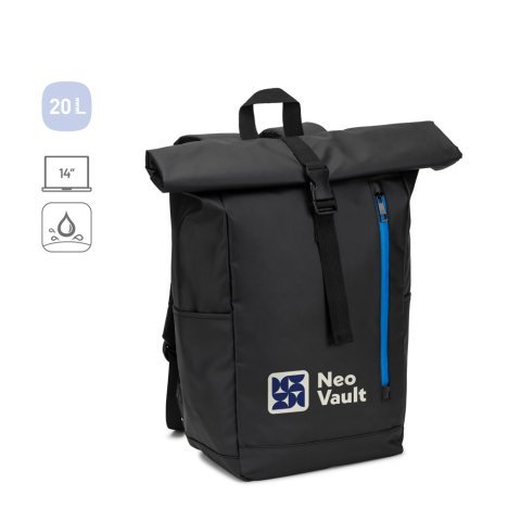 OSASCO BPACK. Roll top ranac sa rajsfer&scaron;lusom, napravljen od 600D recikliranog poliestera