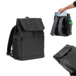 AZORES BAG. Zaino per laptop (16") in PU, con patta che copre tutti gli scomparti