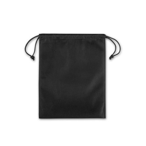 GIFT BAG M. K&ouml;zepes m&eacute;retű;nem szőtt zs&aacute;k (60 g/m&sup2;);hővel lez&aacute;rva - Fekete