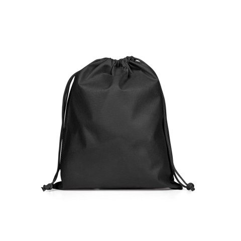 GIFT BAG M. K&ouml;zepes m&eacute;retű;nem szőtt zs&aacute;k (60 g/m&sup2;);hővel lez&aacute;rva - Fekete