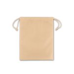 GIFT BAG M. K&ouml;zepes m&eacute;retű;nem szőtt zs&aacute;k (60 g/m&sup2;);hővel lez&aacute;rva - Vil&aacute;gos barna