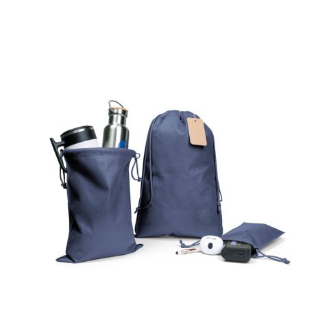 GIFT BAG L. Stor v&auml;rmef&ouml;rseglad non-woven-p&aring;se (60 g/m&sup2;) - Bl&aring;